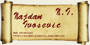 Najdan Ivošević vizit kartica